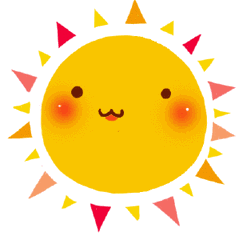 可爱小太阳眨眼分割线
